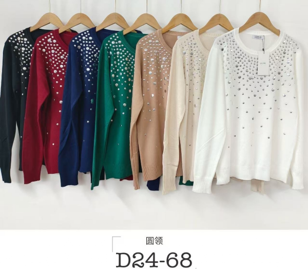 Bluzki damska Roz Standard,  Mix Kolor  Paczka 10 szt